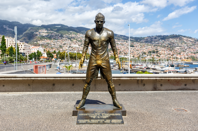 Statue Cristiano Ronaldo Madère